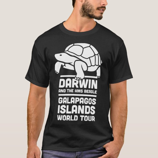 Camiseta Teoria da Evolução Ateísmo Charles Darwin (Frente)
