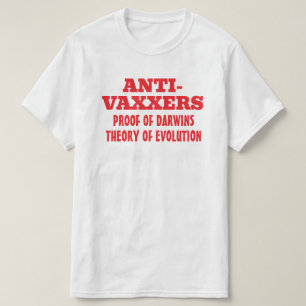 Camiseta Teoria da Evolução das Darwin Anti-Vaxxers