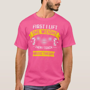 Camiseta Teoria da Música Professora Músico Cheat Weising