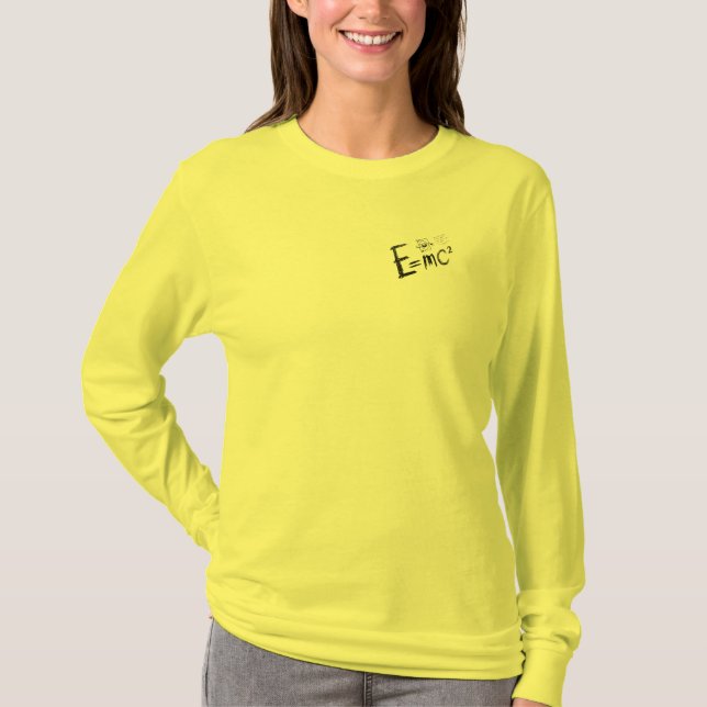 Camiseta Teoria da Relatividade de Einstein. Fórmula (Frente)