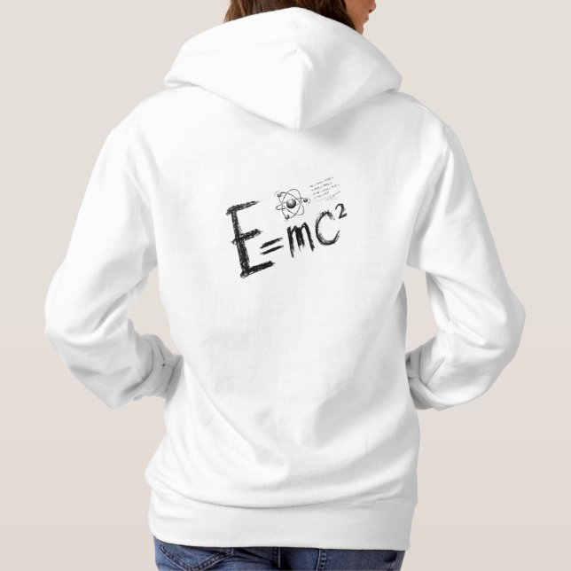 Camiseta Teoria da Relatividade de Einstein. Fórmula (Verso)