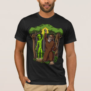 Camiseta Teoria de conspiração do mistério de Bigfoot da