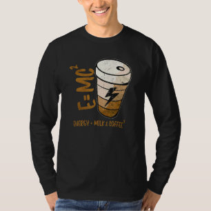 Camiseta Teoria E Mc2 Energia Leite Matéria Café Teoria de 