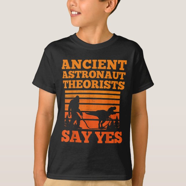 Camiseta Teórico Astronauta Antigo Diz Sim Lua Completa Ast (Frente)