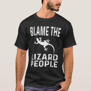 Camiseta Teórico da Conspiração Culpa As Pessoas Lizard