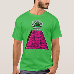 Camiseta Teórico da Conspiração da Design da Pirâmide Illum
