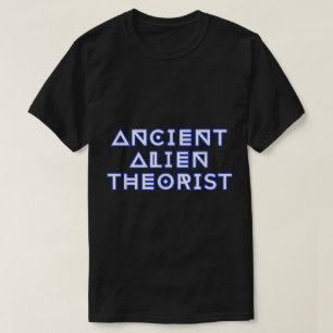 Camiseta Teórico de Alienígenas Antigos Design de Ficção Ci