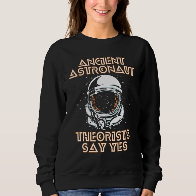 Camiseta Teórico do Astronauta Antigo Diz Sim Conspiração A (Frente)