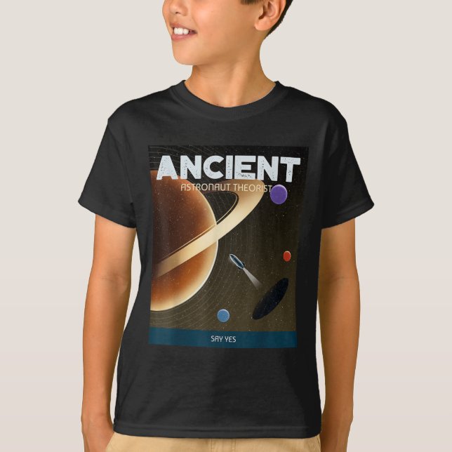 Camiseta Teórico dos Astronautas Antigos Diz Sim Teóricos d (Frente)