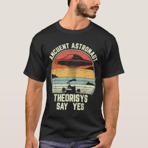 Camiseta Teóricos Astronautas Antigos Dizem Sim Aliado Espa