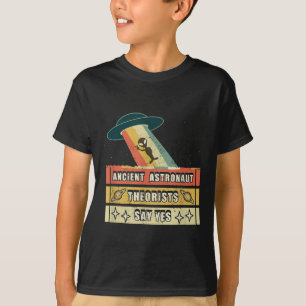 Camiseta Teóricos Astronautas Antigos Dizem Sim Aliado Espa