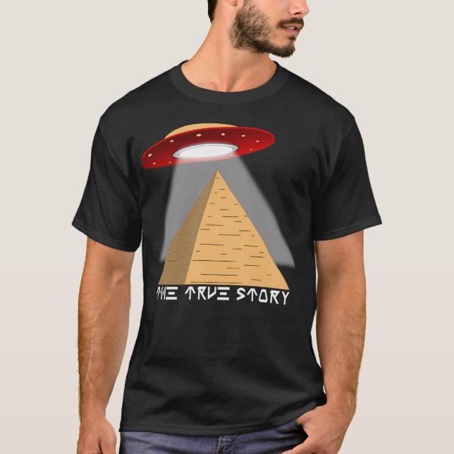 Camiseta Teóricos dos Astronautas Antigos Conspiram Cinzas  (Frente)