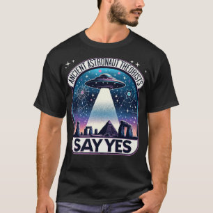 Camiseta Teóricos dos Astronautas Antigos - Diga Sim OVNI D