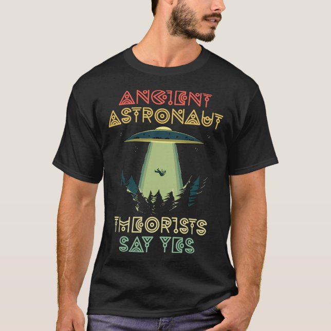 Camiseta Teóricos dos Astronautas Antigos Dizem Sim - Cabeç (Frente)