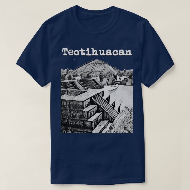 Camiseta Teotihuacan México (Frente do Design)