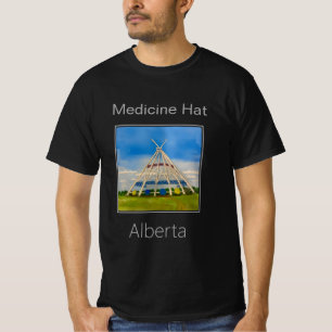 Camiseta Tepee Saamis, Chapéu Medicino, Alberta
