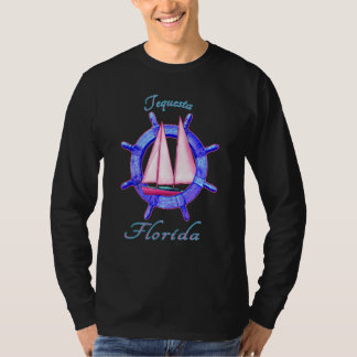 Camiseta Tequesta Florida Sailboat Vacation Nautica