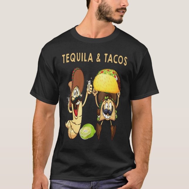 Camiseta Tequila And Tacos Hakuna Tequila Patron Tequila Me (Frente)