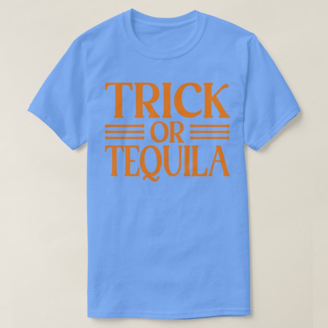 Camiseta Tequila De Bebendo De Tequila De Halloween (Frente do Design)