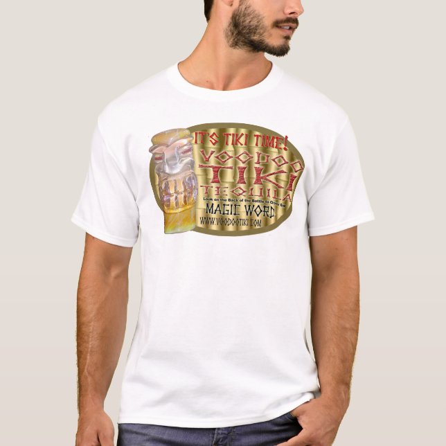 Camiseta Tequila de Tiki do Voodoo é tempo de Tiki (Frente)
