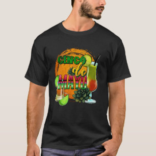 Camiseta Tequila do México Cinco De Mayo Coquetel de Vinho
