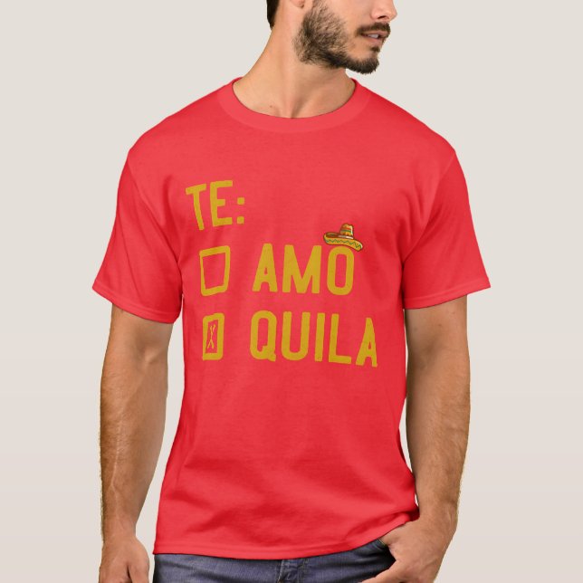Camiseta Tequila Fan Meican Drink Party Meico Fan friend (Frente)