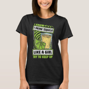 Camiseta Tequila Girl Cocktail Beber - Tequila de Álcool