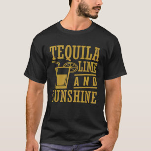 Camiseta Tequila Limão E Sunshine Cinco De Mayo