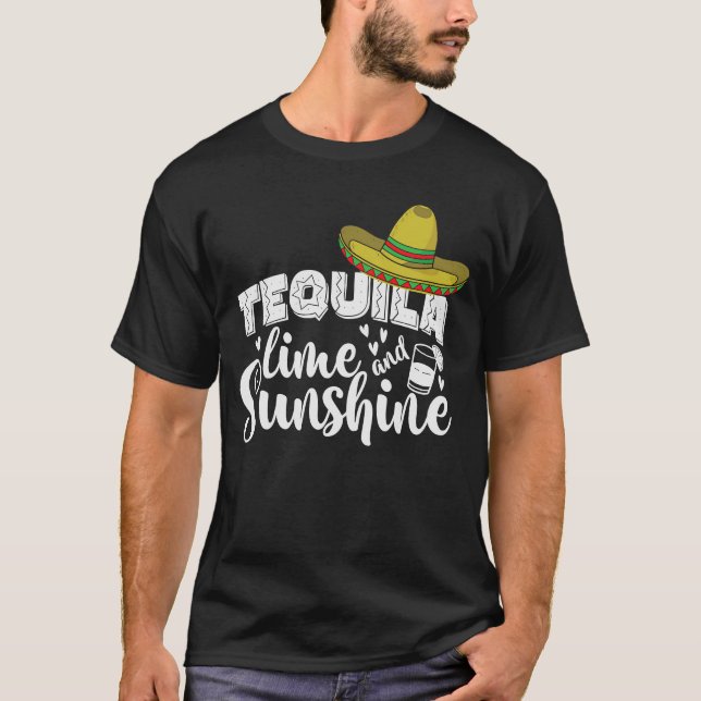 Camiseta Tequila Line Sunshine Holiday México (Frente)