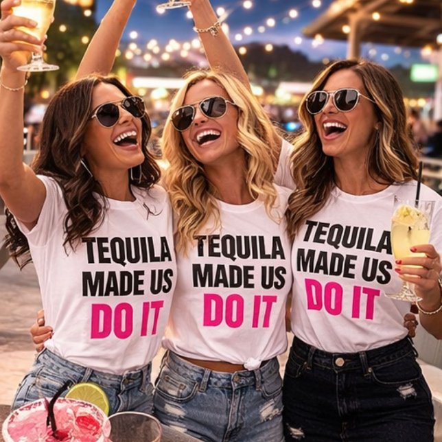 Camiseta Tequila Nos Fez Fazer Isso | Equipe de Noivas Bebe (Criador carregado)