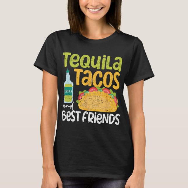 Camiseta Tequila Tacos e Melhores Amigos Taco Terça-feira C (Frente)