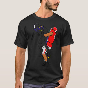 Camiseta ter levantado com uma mão