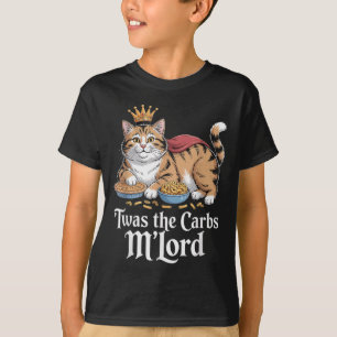 Camiseta Tera Os Carboidratos, Senhor Gato Engraçado Memóri