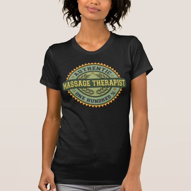 Camiseta Terapeuta autêntico da massagem (Frente)