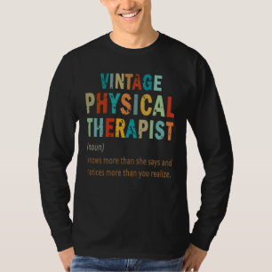 Camiseta Terapeuta de Massagem de Terapia Física Definição 