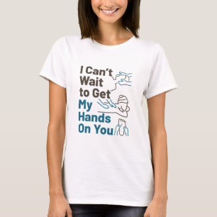 Camiseta Terapeuta de Massagem Não Vê a Hora de Colocar as 