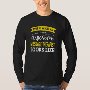 Camiseta Terapeuta de Massagem Título do Emprego Funcionári