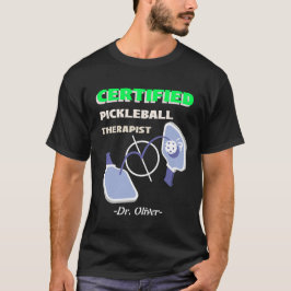 Camiseta TERAPEUTA DE PICKLEBALL CERTIFICADO viciado em pic