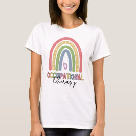Camiseta Terapeuta de Terapia Ocupacional TO Arco-íris