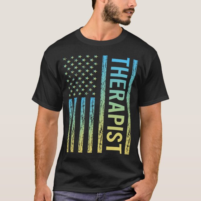 Camiseta Terapêutica Amarela Azul (Frente)