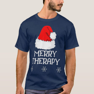 Camiseta Terapêutica de feliz Natal Físico ou Ocupacional