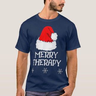 Camiseta Terapêutica de feliz Natal Físico ou Ocupacional