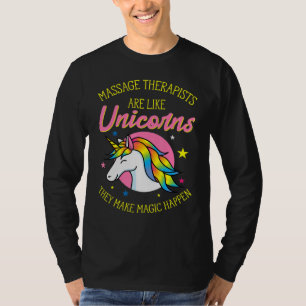 Camiseta Terapêutica De Massagem É Como Unicórnios Funny Ma