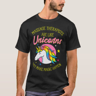 Camiseta Terapêutica De Massagem É Como Unicórnios Funny Ma