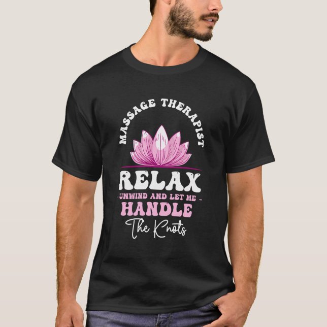 Camiseta Terapêutica De Massagem Relaxe Ao Envento E Deixe- (Frente)