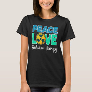 Camiseta Terapêutica de Radiação de Paz e Amor