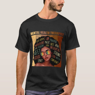 Camiseta Terapêutica de Saúde Afro Mulheres Negra História