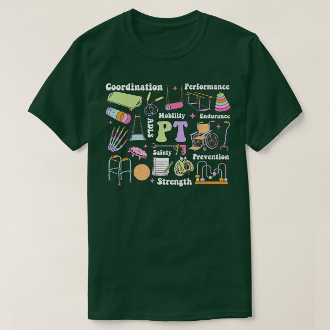Camiseta Terapêutica Física PT Assistentes Médicos Pediátri (Frente do Design)