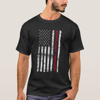 Camiseta Terapêutica Respiratória Americana Bandeira dos EU