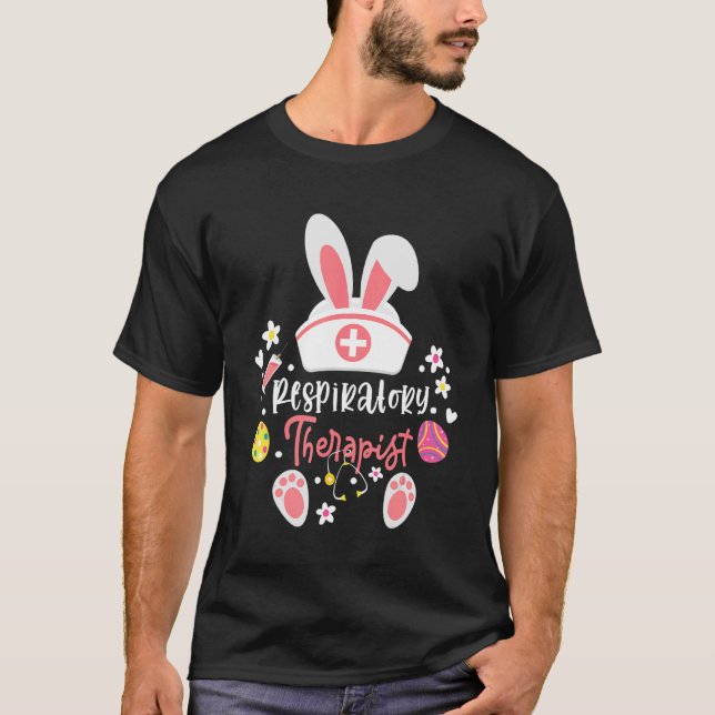 Camiseta Terapêutica Respiratória Bonita Páscoa Rt Coelhinh (Frente)